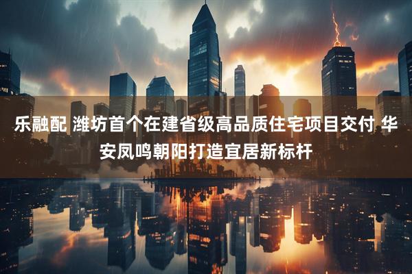 乐融配 潍坊首个在建省级高品质住宅项目交付 华安凤鸣朝阳打造宜居新标杆